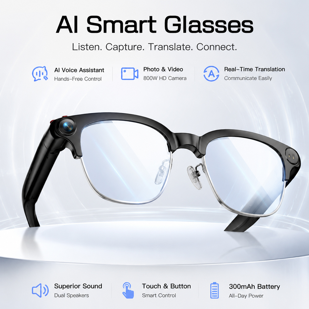 Women Fashion Video - Fashion Smart Glasses HD Video Recording