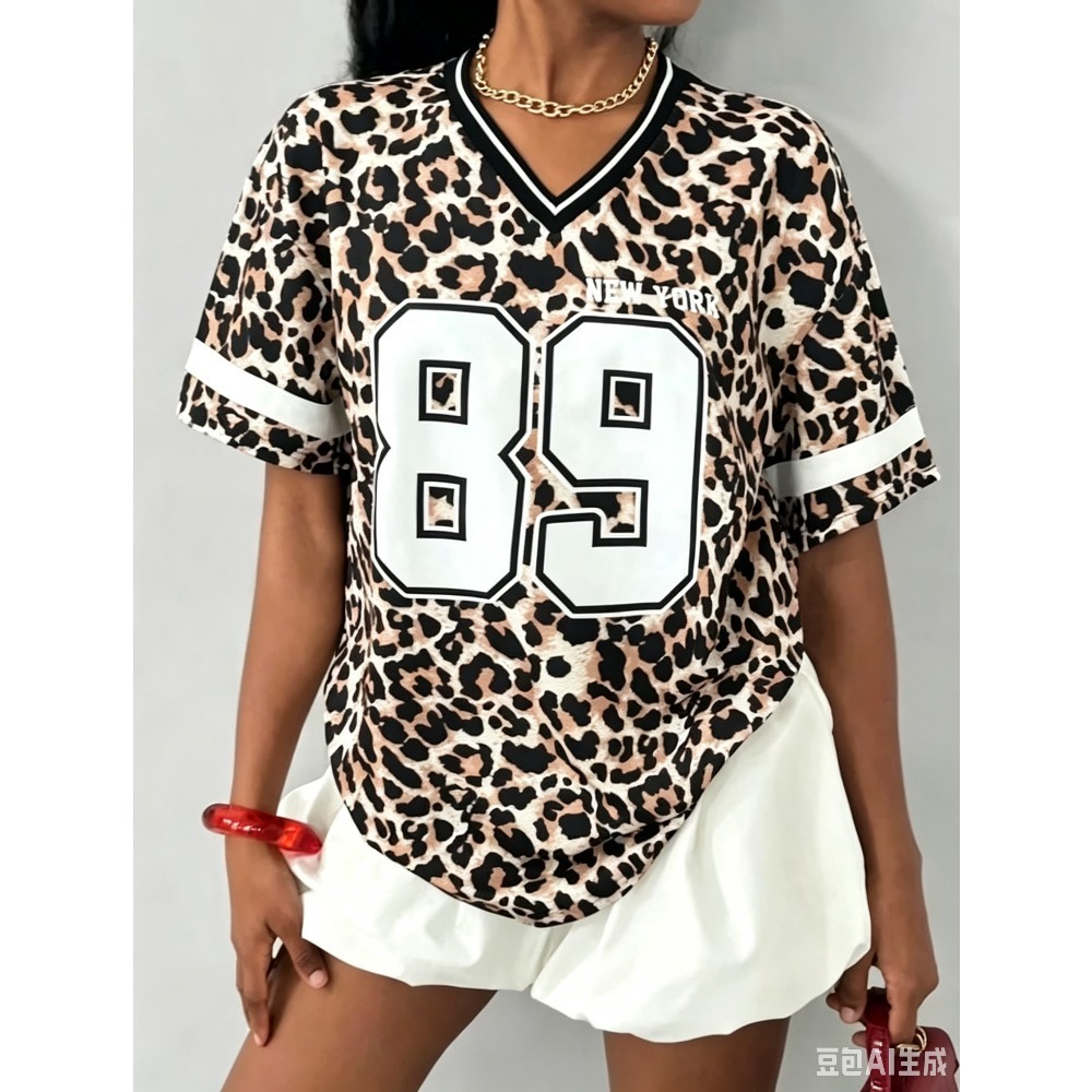 Women'S Fashion York - NEW YORK Print Womens Short Sleeve