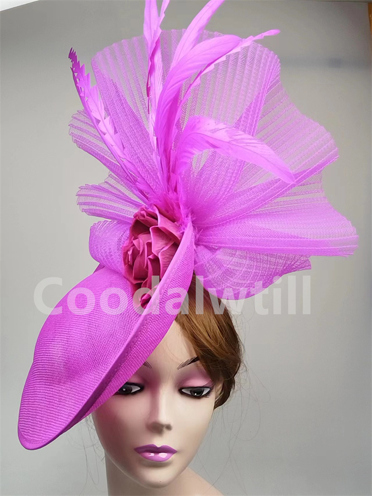 Women'S Fashion Kentucky Derby - Elegant Flower Fascinator Pillbox Cap Wedding