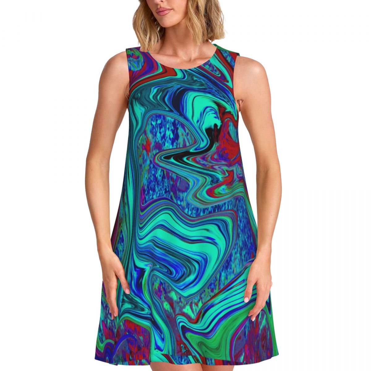 Women'S Fashion In The 60S - Retro 60s Ar Dress Groovy Abstract