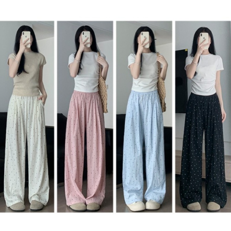 Women'S Fashion Pajamas - Sleeping Pants Women Trousers Polka Dots