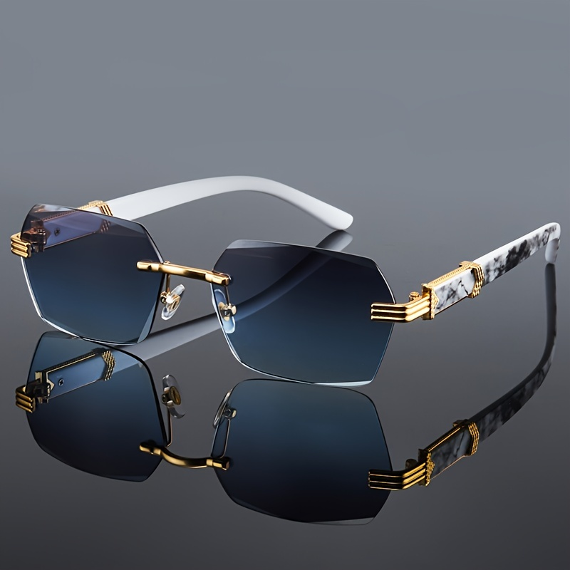 Women'S Fashion Eyeglasses - Fashion Rimless Sunglasses Men Women Populare
