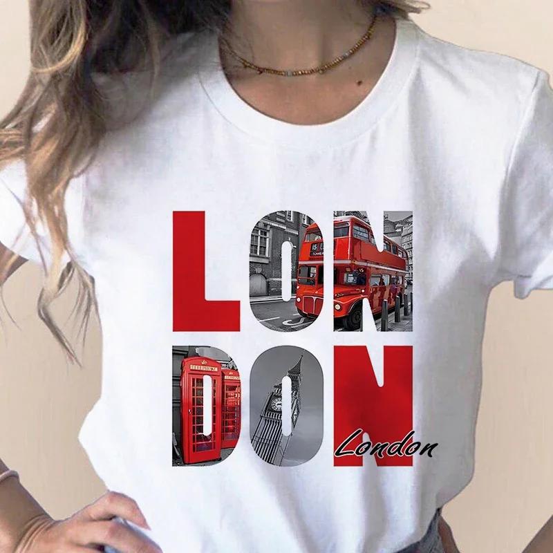 Women'S Fashion York - Fashion City Printed T-shirt Paris London