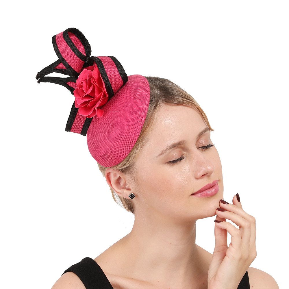 Women'S Fashion Kentucky Derby - Copy Sinamay Fascinator Beige Formal Ladies