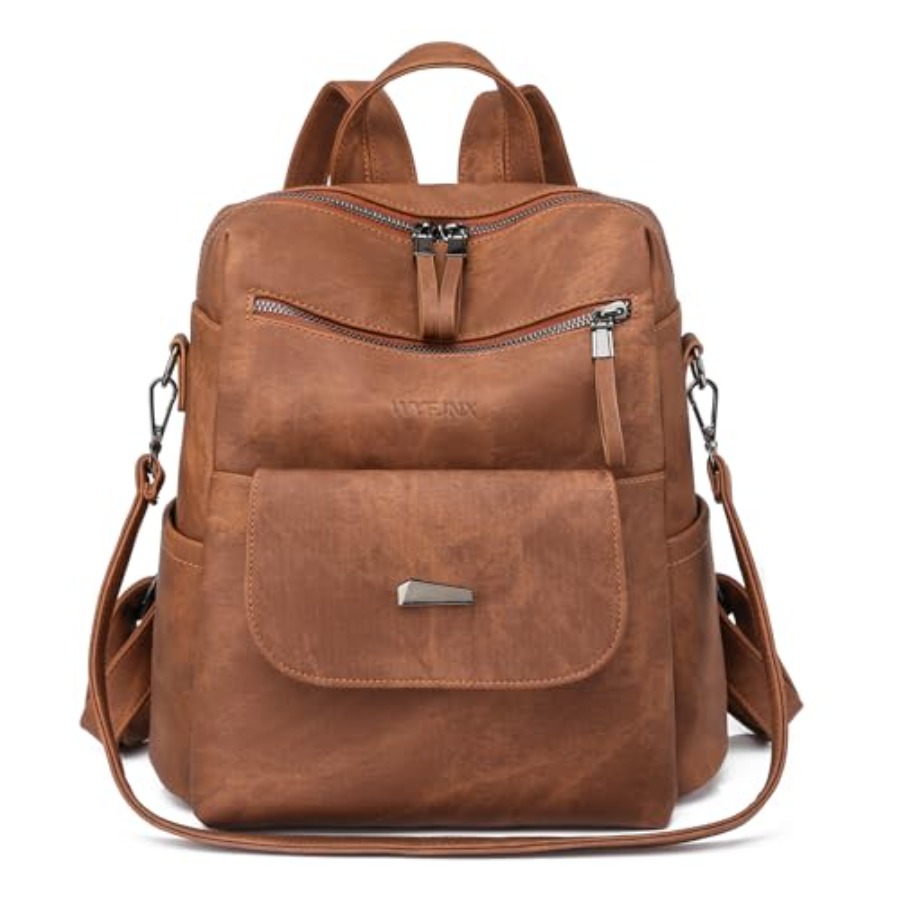 Women Fashion Designers - PU Leather Backpack Purse for Women