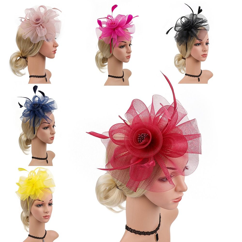 Feathers Ribbon Fascinator Hat - огляд і ціна Women'S Fashion Kentucky Derby