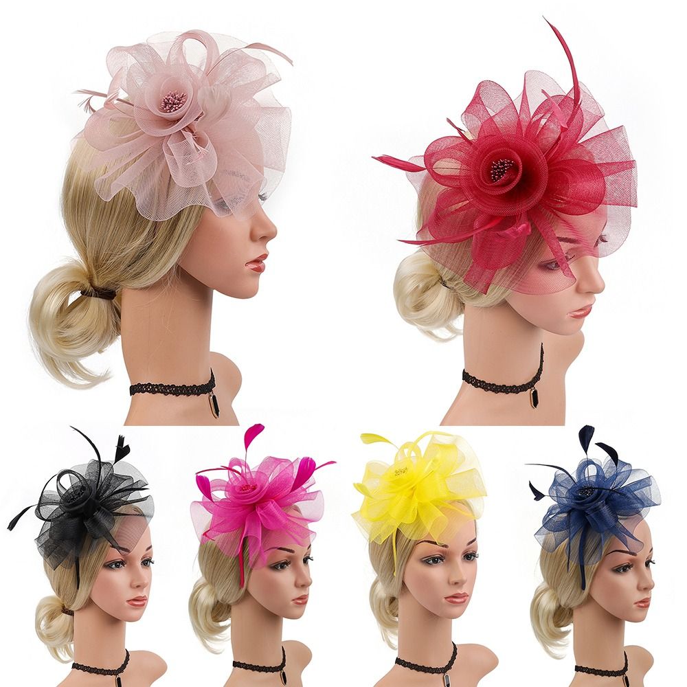 Feathers Ribbon Fascinator Hat - огляд і ціна Women'S Fashion Kentucky Derby