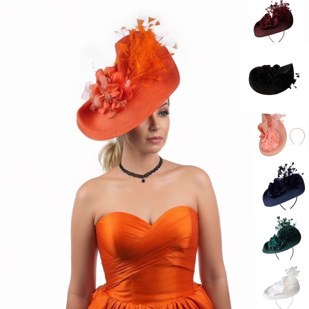 2026Exaggerated Straw Feather  - огляд і ціна Women'S Fashion Kentucky Derby