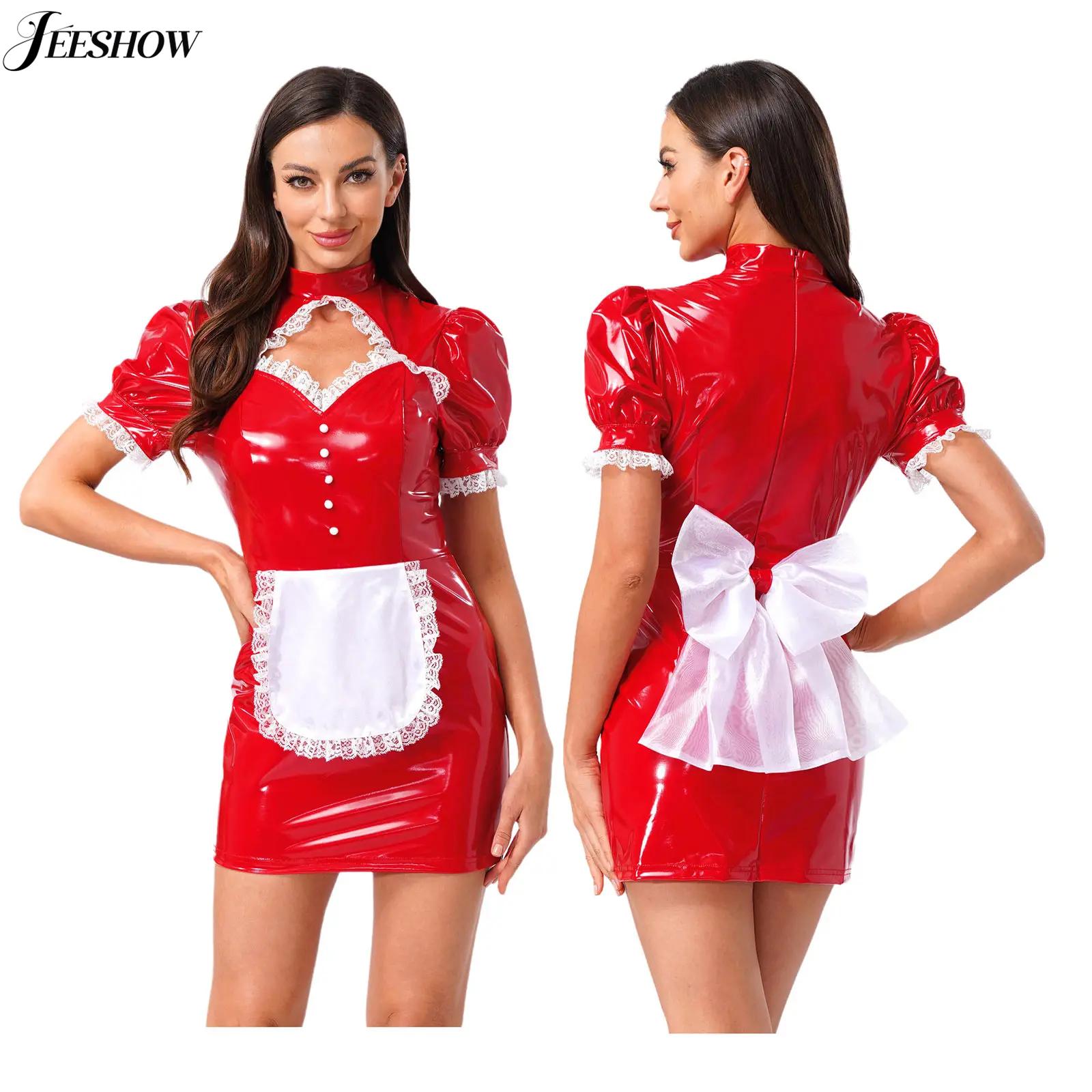 Womens French Maid Costume Pat - огляд і ціна Bodycon Dress Women