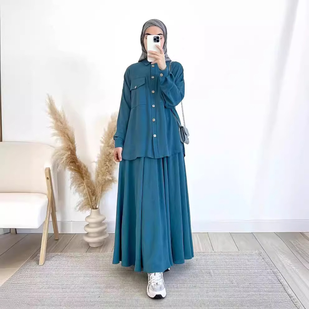 2-Piece Long Sleeve Shirt and  - огляд і ціна Turkey Women Fashion