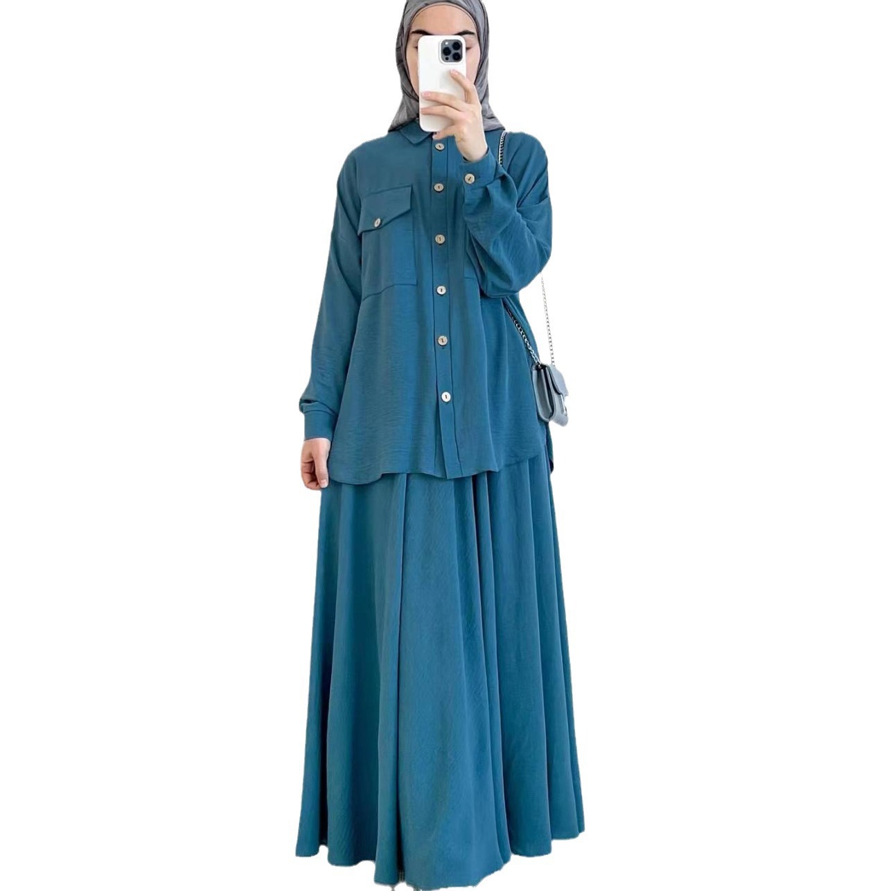 2-Piece Long Sleeve Shirt and  - огляд і ціна Turkey Women Fashion
