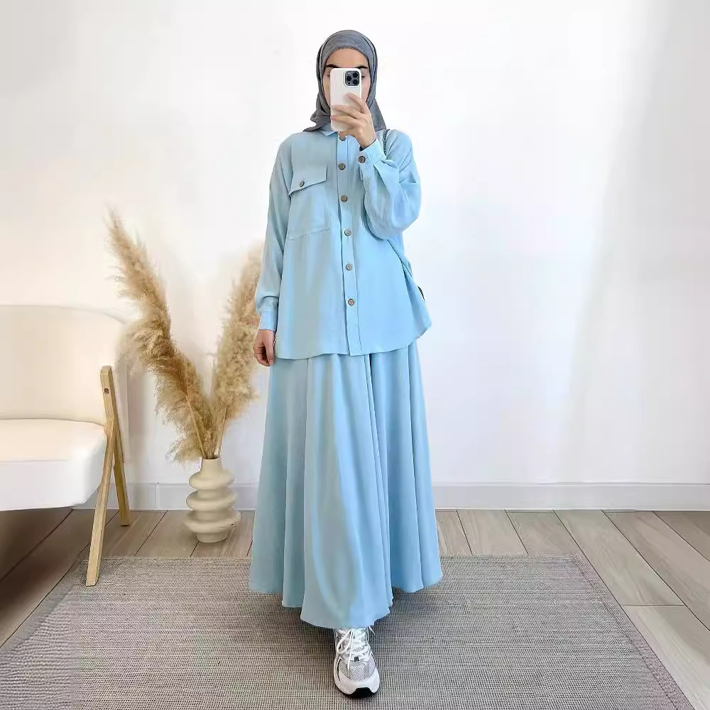 2-Piece Long Sleeve Shirt and  - огляд і ціна Turkey Women Fashion