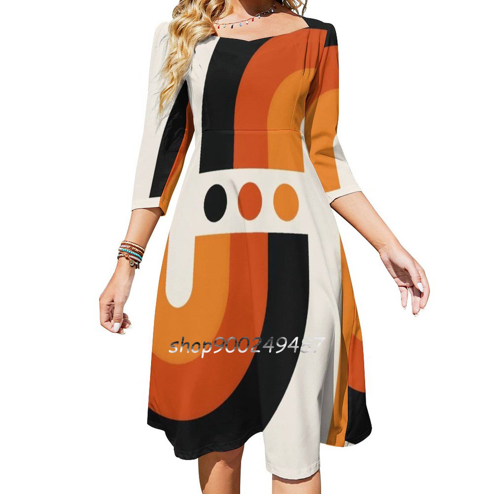 Sunset Rainbow Flare Dress Squ - огляд і ціна Women'S Fashion In The 60S