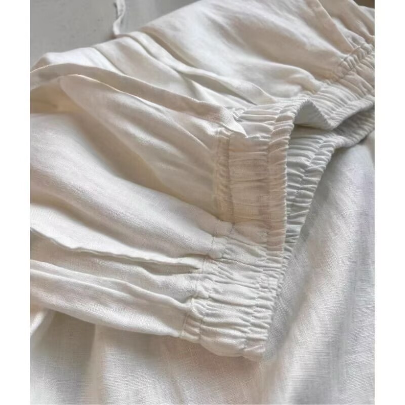 Korean White Cotton Linen Wide - огляд і ціна Wide Leg Palazzo Pants