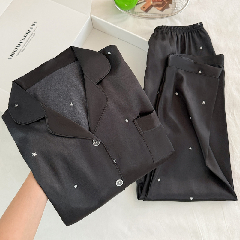 Fashionable Simple Star Black  - огляд і ціна Women'S Fashion Pajamas