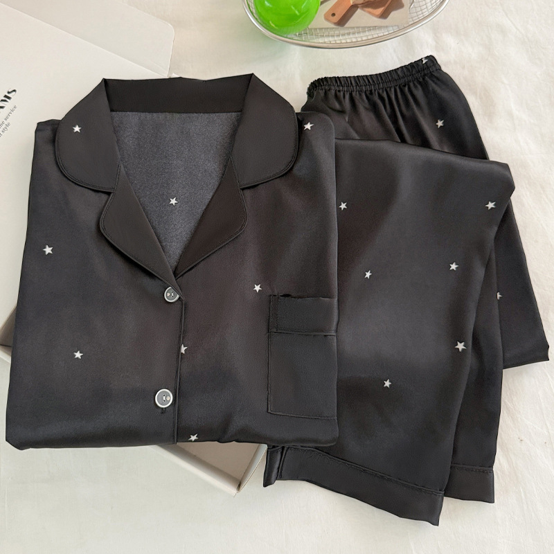 Fashionable Simple Star Black  - огляд і ціна Women'S Fashion Pajamas