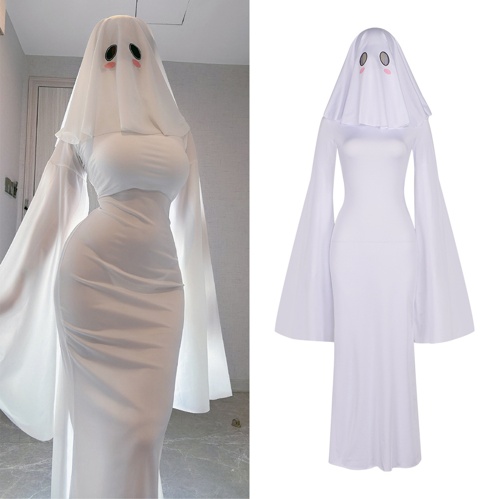 Anime Ghost Female Cosplay Cos - огляд і ціна Bodycon Dress Women