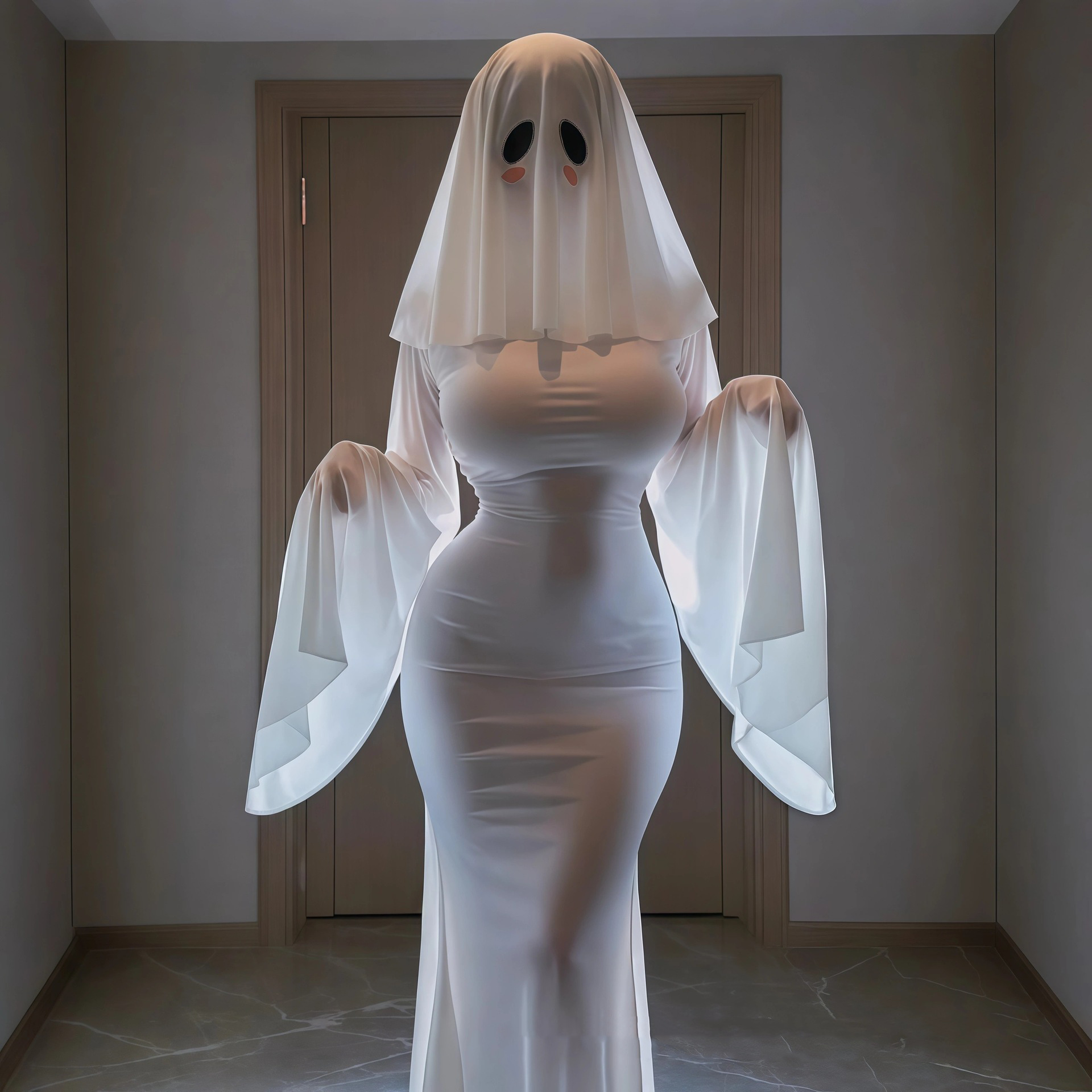 Anime Ghost Female Cosplay Cos - огляд і ціна Bodycon Dress Women