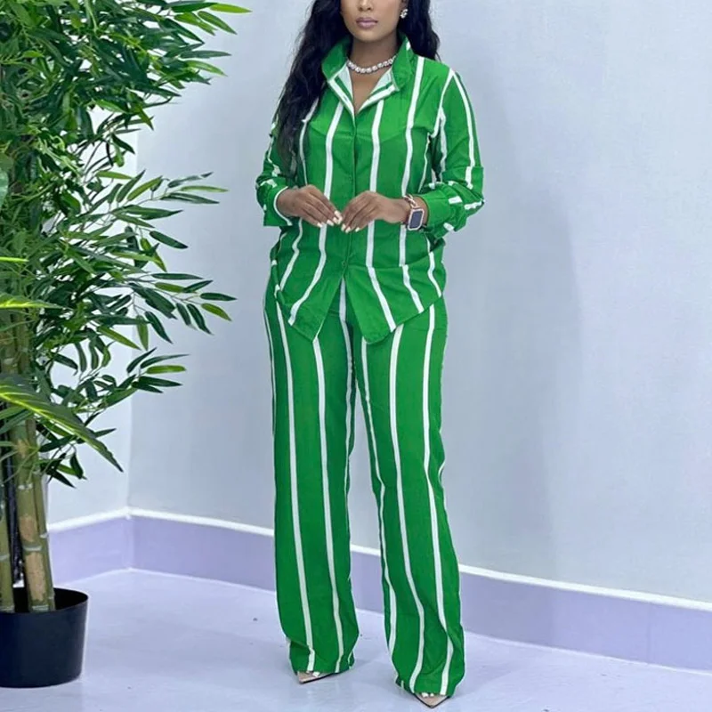 African Fashion Stripe Two Pie - огляд і ціна Wide Leg Palazzo Pants