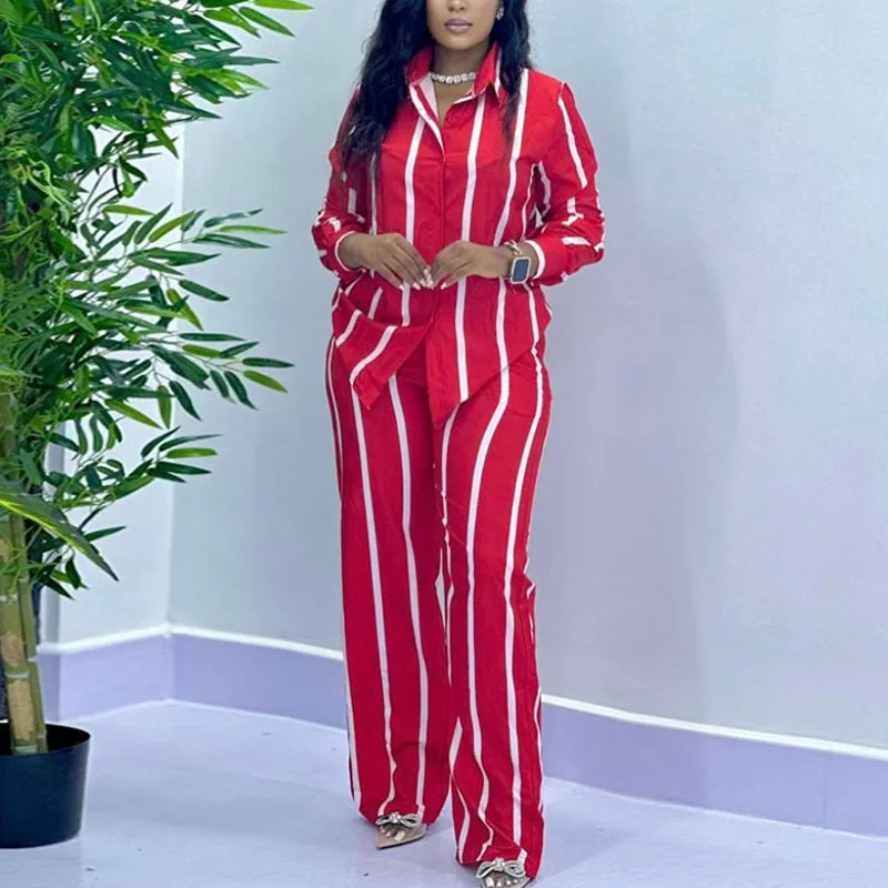 African Fashion Stripe Two Pie - огляд і ціна Wide Leg Palazzo Pants