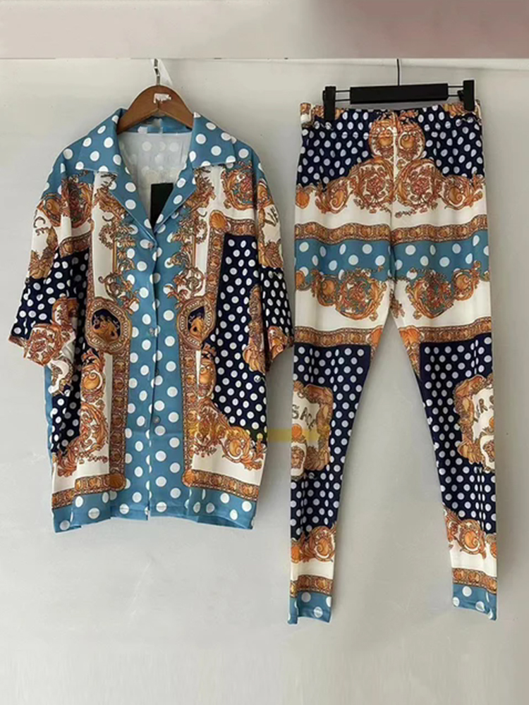 Designer retro geometric print - огляд і ціна Women'S Fashion Pajamas