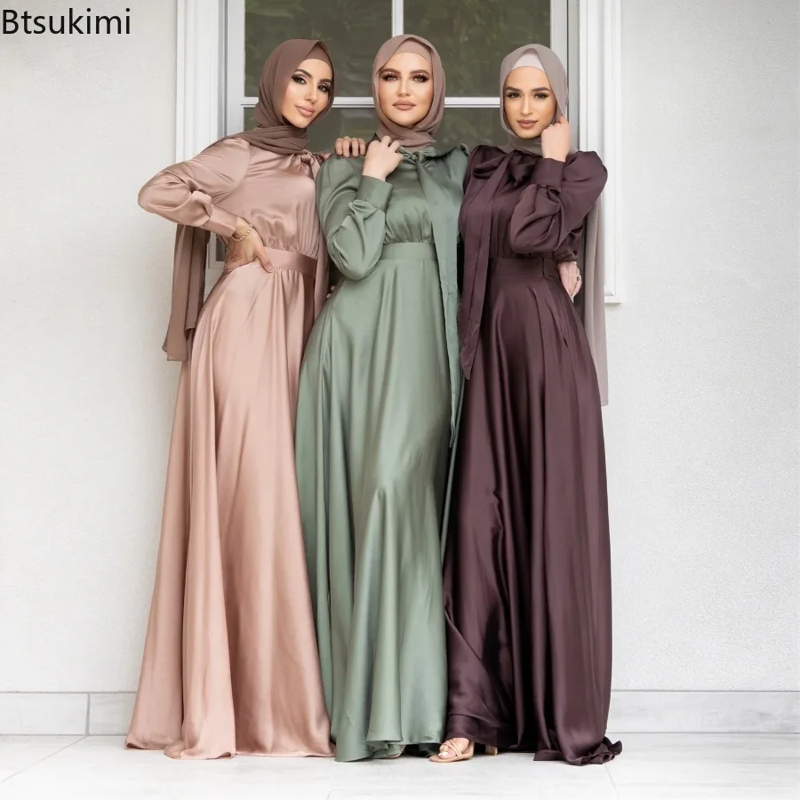 Elegant Satin Dress for Women  - огляд і ціна Turkey Women Fashion