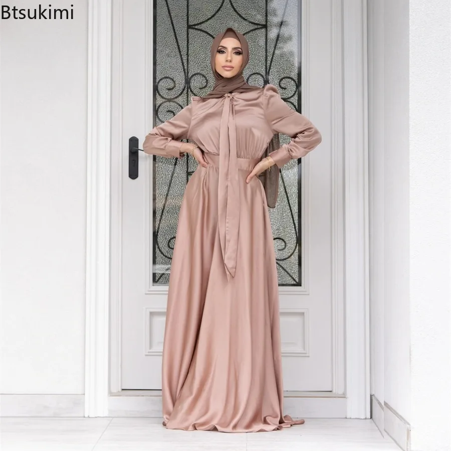 Elegant Satin Dress for Women  - огляд і ціна Turkey Women Fashion