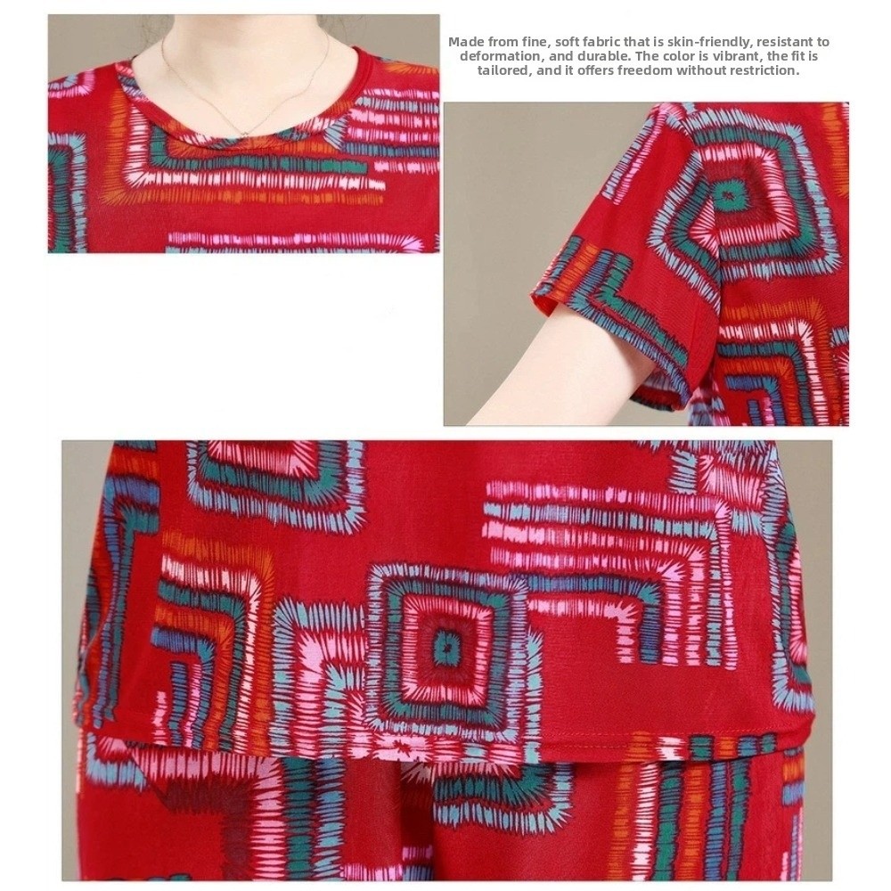 Fashion Plus Size Elderly T-sh - огляд і ціна Women'S Fashion Pajamas
