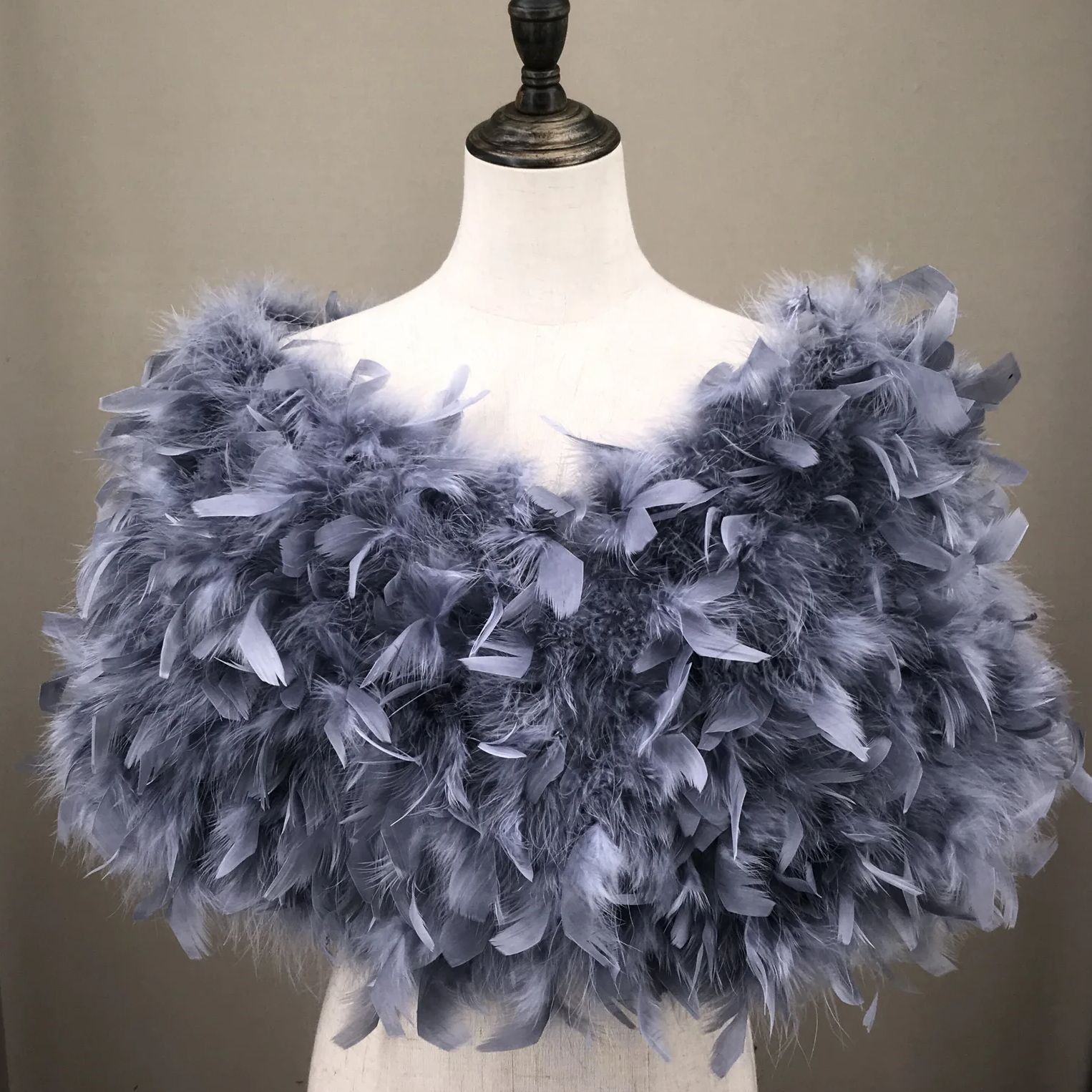Real Turkey Feather Shawl with - огляд і ціна Turkey Women Fashion