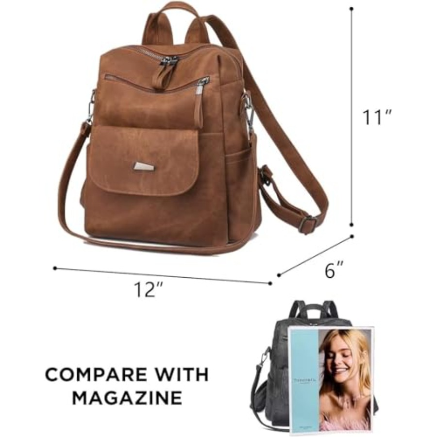 PU Leather Backpack Purse for  - огляд і ціна Women Fashion Designers