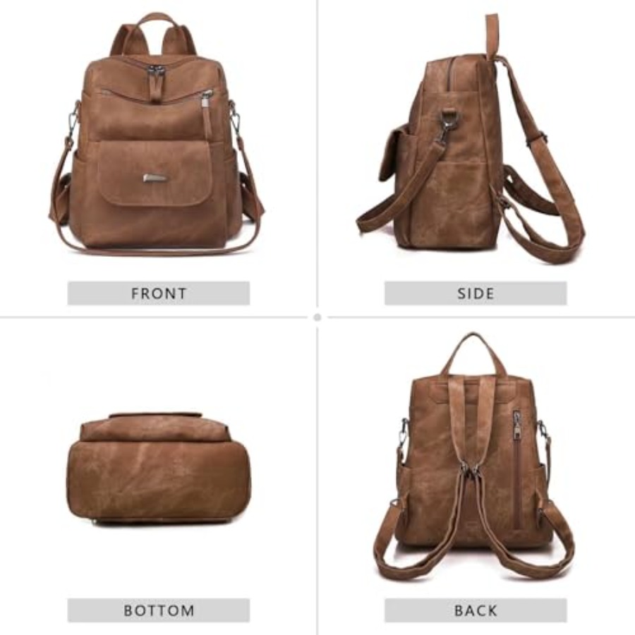 PU Leather Backpack Purse for  - огляд і ціна Women Fashion Designers